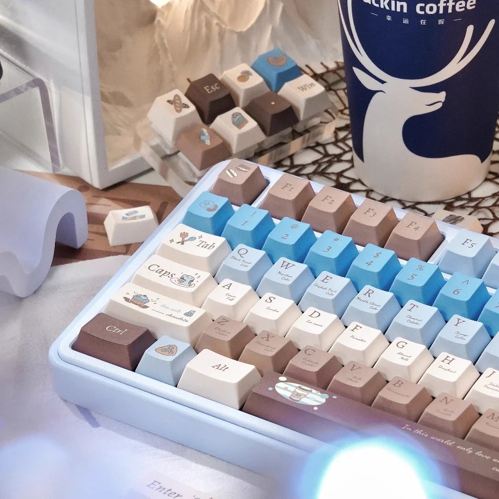 Keycaps Sea Salt Chocolate Theme Cherry Foa Pbt Five-Sided Sublimation Keycaps Blue Coffee White Gradient Color Keycaps 145Keys
Keycaps Sea Salt Chocolate Theme Cherry Foa Pbt Five-Sided Sublimation Keycaps Blue Coffee White Gradient Color Keycaps 145Keys