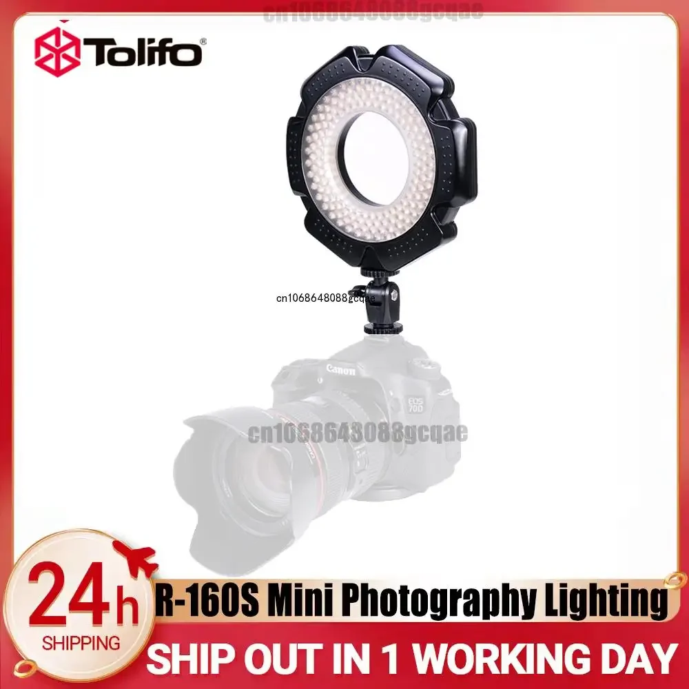 New Tolifo R-160S Led Video Lighting Ultra-Thin Macro Photography Dimmable Ring Light Lamp for DSL Camera Camcorder Nikon Video
New Tolifo R-160S Led Video Lighting Ultra-Thin Macro Photography Dimmable Ring Light Lamp for DSL Camera Camcorder Nikon Video