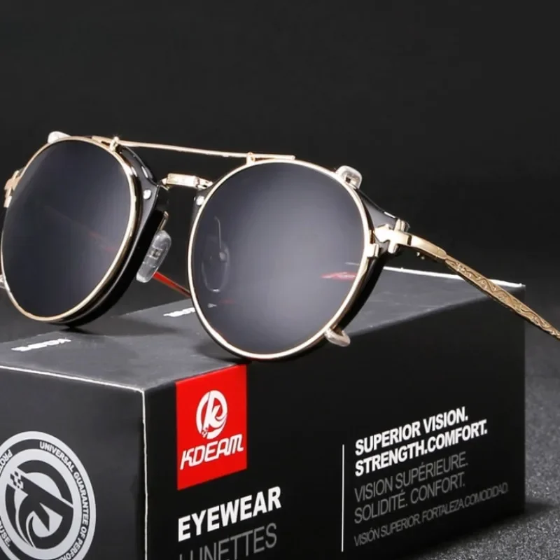 Classic Steampunk Sunglasses Gothic Designer Round Pc Frame Sunglasses Vintage Outdoor Anti-UV Goggles for Unisex Eyewear
Classic Steampunk Sunglasses Gothic Designer Round Pc Frame Sunglasses Vintage Outdoor Anti-UV Goggles for Unisex Eyewear