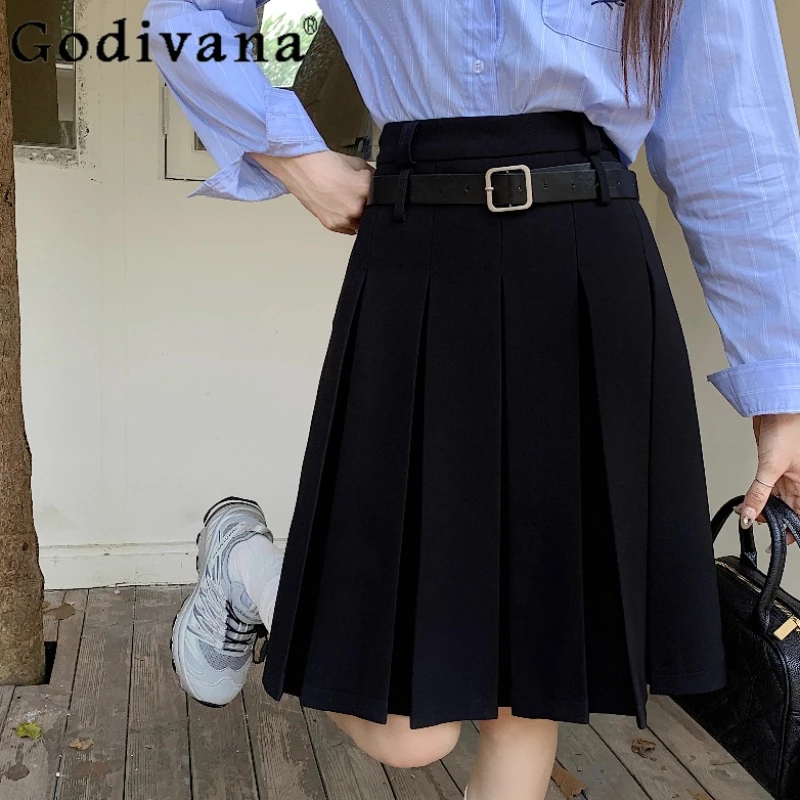 Large Size Black JK Belt Summer New Long Pleated Korean Skirt A-line High Waist Elegant Girl Versatile Age-reducing Slim Skirts
Large Size Black JK Belt Summer New Long Pleated Korean Skirt A-line High Waist Elegant Girl Versatile Age-reducing Slim Skirts
