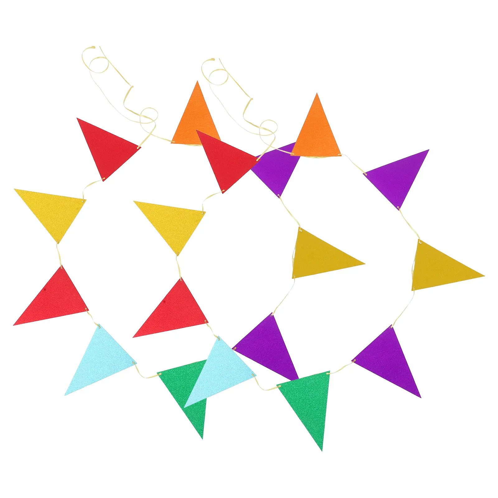 2 Sets Triangle Banner Flags Glitter Paper Rainbow Garland Party Decoration For Birthday Wedding Christmas Halloween Graduation
2 Sets Triangle Banner Flags Glitter Paper Rainbow Garland Party Decoration For Birthday Wedding Christmas Halloween Graduation