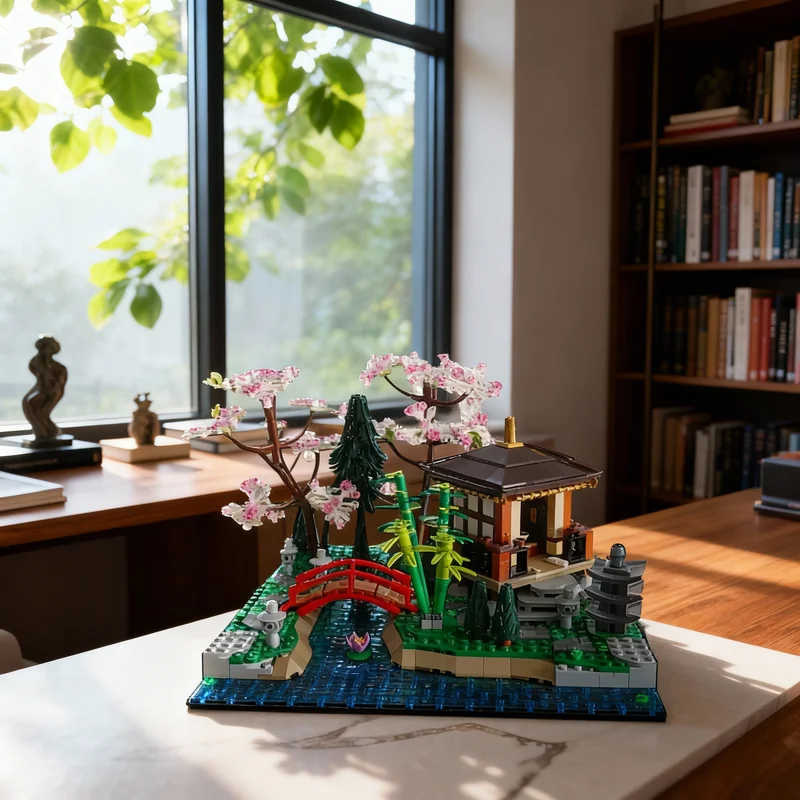 1373 детали MOC Tranquil Garden: Модель-расширение для города Ниндзя, строительные блоки, конструктор, рождественский подарок, развивающая игрушка, идея для обучения, кирпичики
1373 детали MOC Tranquil Garden: Модель-расширение для города Ниндзя, строительные блоки, конструктор, рождественский подарок, развивающая игрушка, идея для обучения, кирпичики