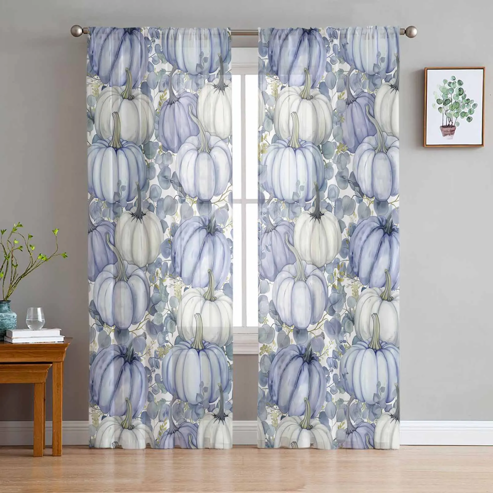 Thanksgiving Pumpkin Eucalyptus Leaves Curtains Living Room Bedroom Kitchen Decoration Window Voiles Organza Tulle Curtain
Thanksgiving Pumpkin Eucalyptus Leaves Curtains Living Room Bedroom Kitchen Decoration Window Voiles Organza Tulle Curtain