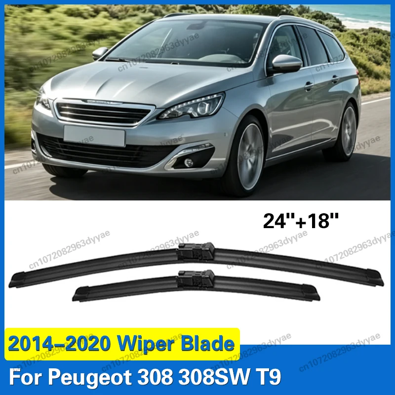 For Peugeot 308 308SW T9 2014 - 2020 Front Windshield Wiper Blades 2pcs Windscreen Window Accessories 24"+18"
For Peugeot 308 308SW T9 2014 - 2020 Front Windshield Wiper Blades 2pcs Windscreen Window Accessories 24"+18"