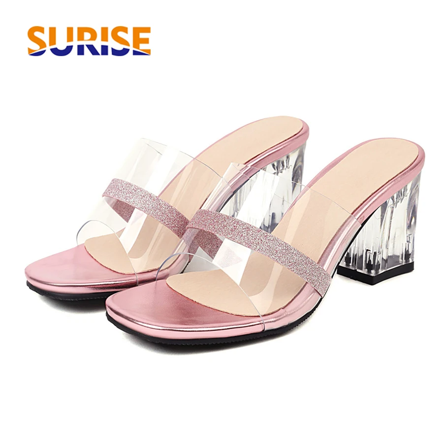 Summer Women Slippers Clear PVC Purple Silver Gold Glitter 7cm High Crystal Heel Sandals Open Toe Club Party Outdoor Lady Slides
Summer Women Slippers Clear PVC Purple Silver Gold Glitter 7cm High Crystal Heel Sandals Open Toe Club Party Outdoor Lady Slides