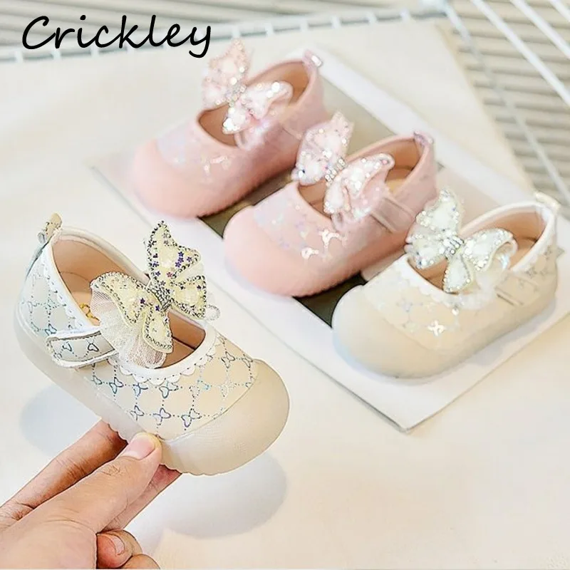 Bling Butterfly Baby Girls Casual Shoes Princess PU Leather Solid Kids Flats Shoes Soft Anti Slip Toddler Children Sneakers
Bling Butterfly Baby Girls Casual Shoes Princess PU Leather Solid Kids Flats Shoes Soft Anti Slip Toddler Children Sneakers