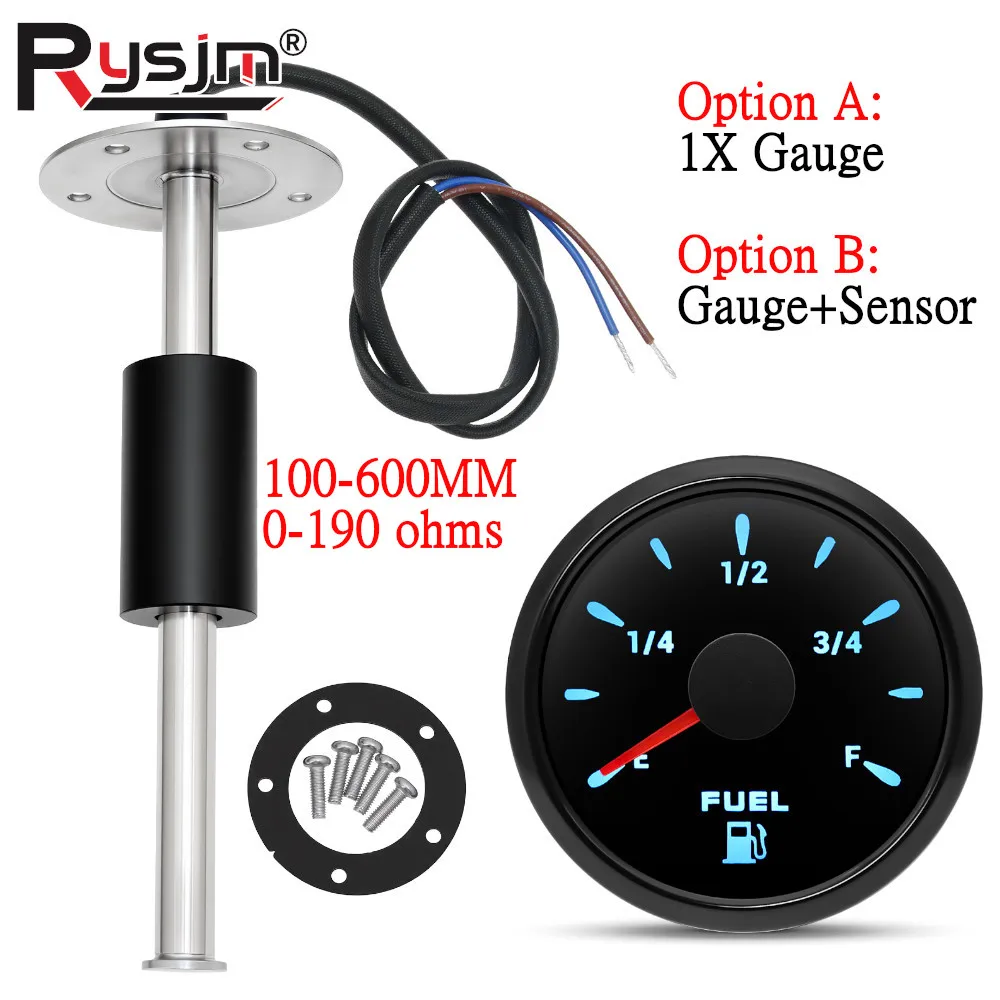 0-190Ω Fuel Float Sensor + Fuel Level Gauge(Option) 7 Color Backlight Fuel Tank Level Gauge With Alarm Light For Marine Car RVS
0-190Ω Fuel Float Sensor + Fuel Level Gauge(Option) 7 Color Backlight Fuel Tank Level Gauge With Alarm Light For Marine Car RVS