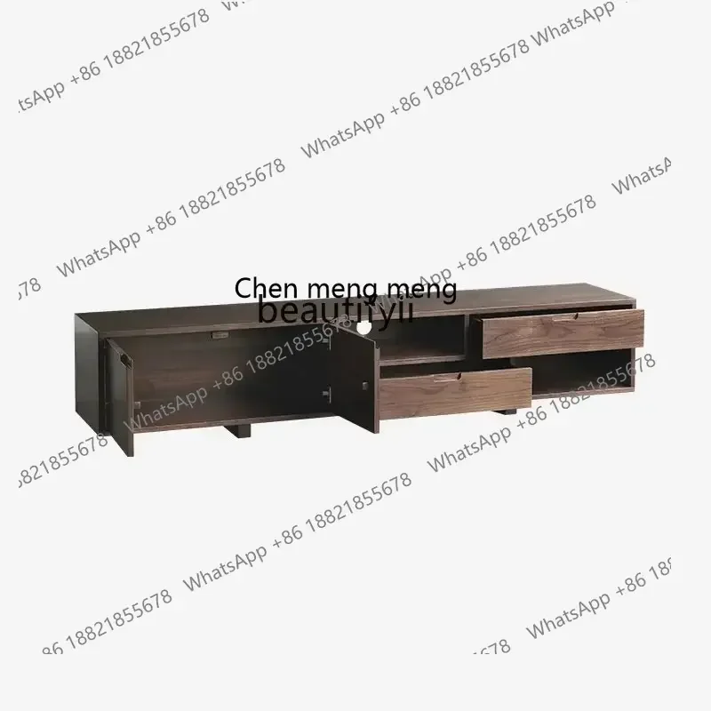 cc182R11 Nordic Black Walnut Wooden TV Cabinet Living Room Simple Solid Wood Tea Table Combination Locker Small Apartment Floor
cc182R11 Nordic Black Walnut Wooden TV Cabinet Living Room Simple Solid Wood Tea Table Combination Locker Small Apartment Floor