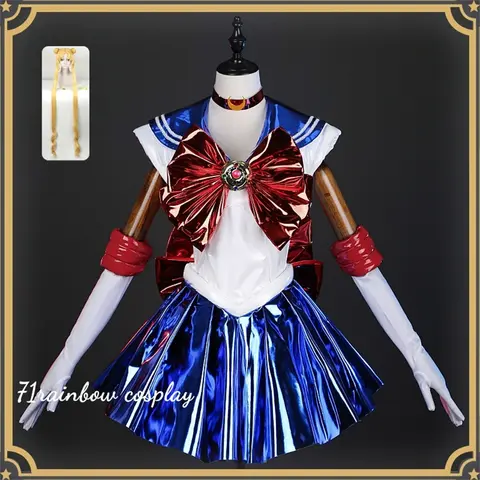Tsukino Usagi 30th Anniversary Cosplay SAILOR MOON Trasparente Costume Cosplay Uniformi Chrismtas Set Parrucca Costumi Cosplay