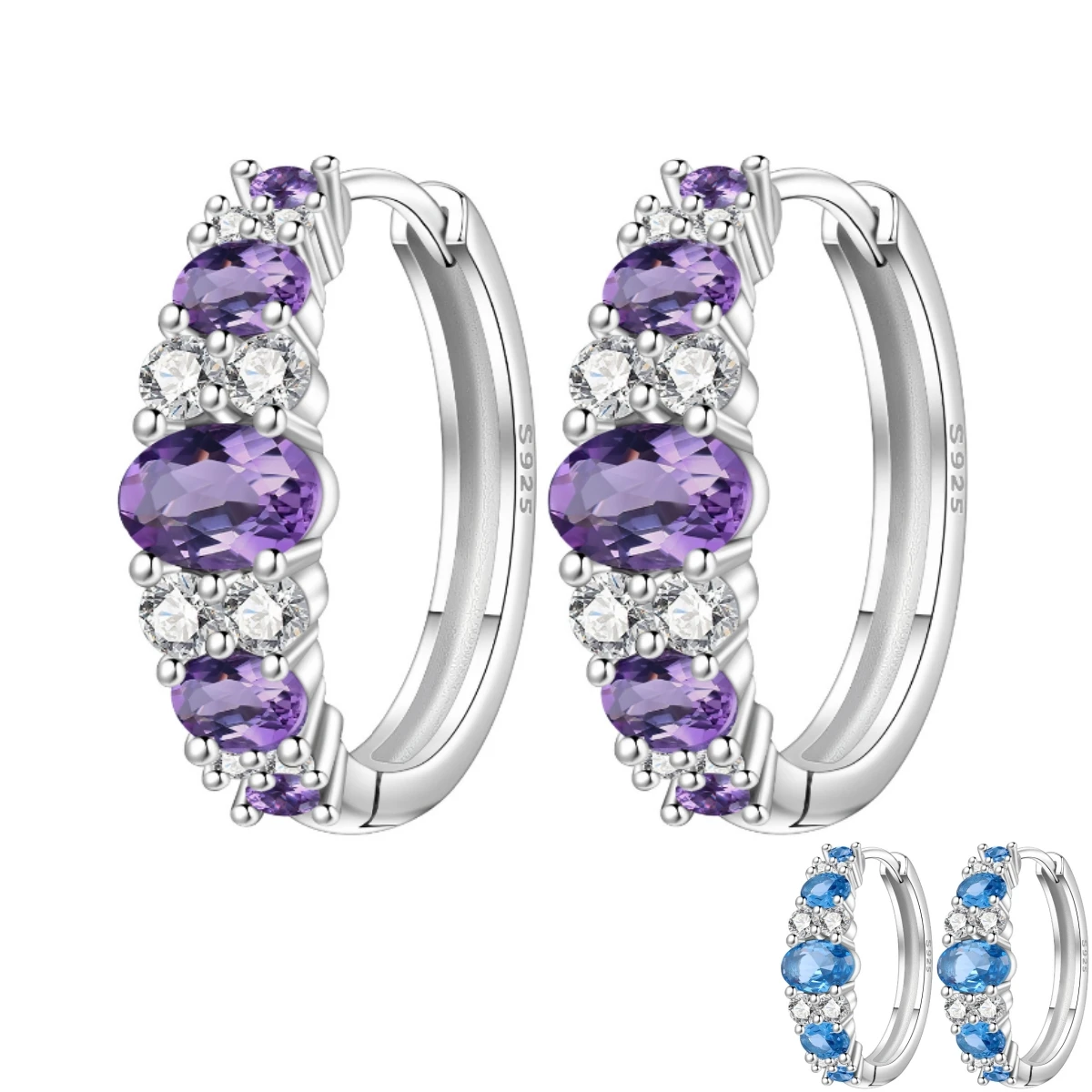 Cycuff S925 Sterling Silver Geometric Purple Gradient Earrings Versatile Hoop Earrings For Women Jewelry Original Party Gifts
Cycuff S925 Sterling Silver Geometric Purple Gradient Earrings Versatile Hoop Earrings For Women Jewelry Original Party Gifts