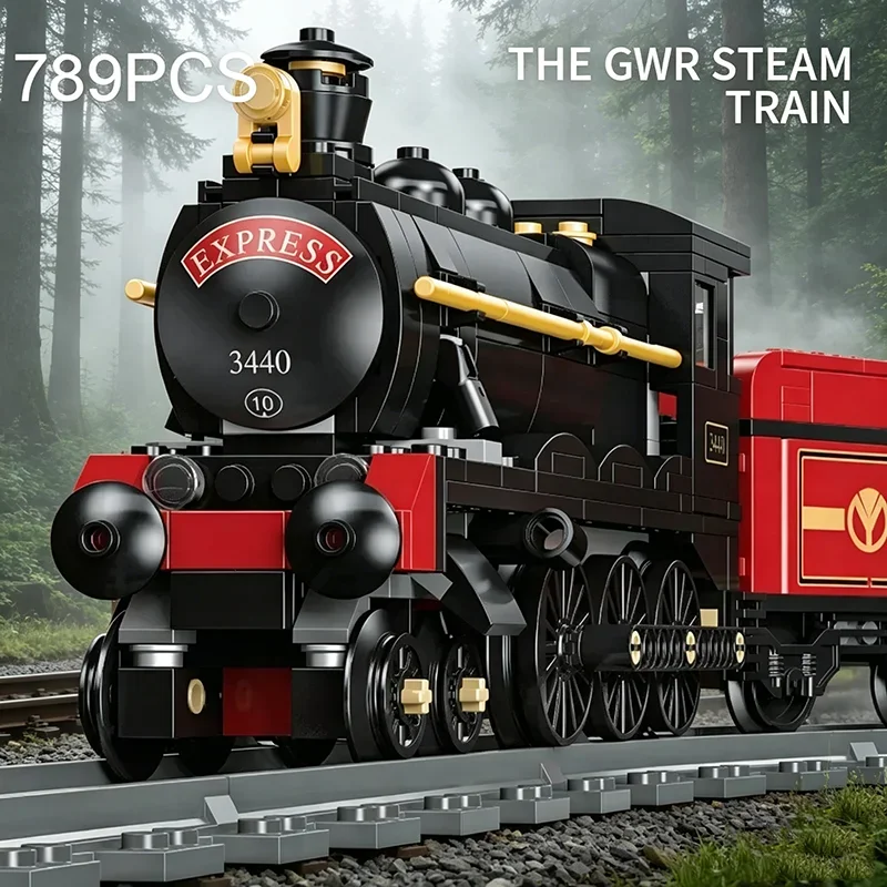 789PCS Steam Train City Heavy Freight Train Rails Assemble Model Bricks Toys Creative Desktop Decoration Diy Toy Collection Gift
789PCS Steam Train City Heavy Freight Train Rails Assemble Model Bricks Toys Creative Desktop Decoration Diy Toy Collection Gift