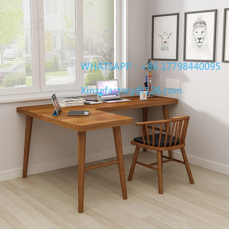Customizable wood corner desk and chair combination
Customizable wood corner desk and chair combination