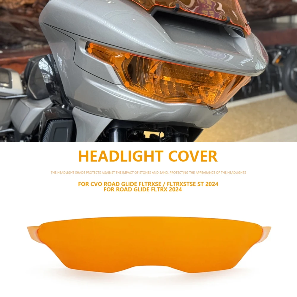 New Motorcycle Headlamp Protector Guard Fairing Headlight Cover Accessories For Harley CVO Road Glide FLTRXSE Road Glide ST 2024
New Motorcycle Headlamp Protector Guard Fairing Headlight Cover Accessories For Harley CVO Road Glide FLTRXSE Road Glide ST 2024