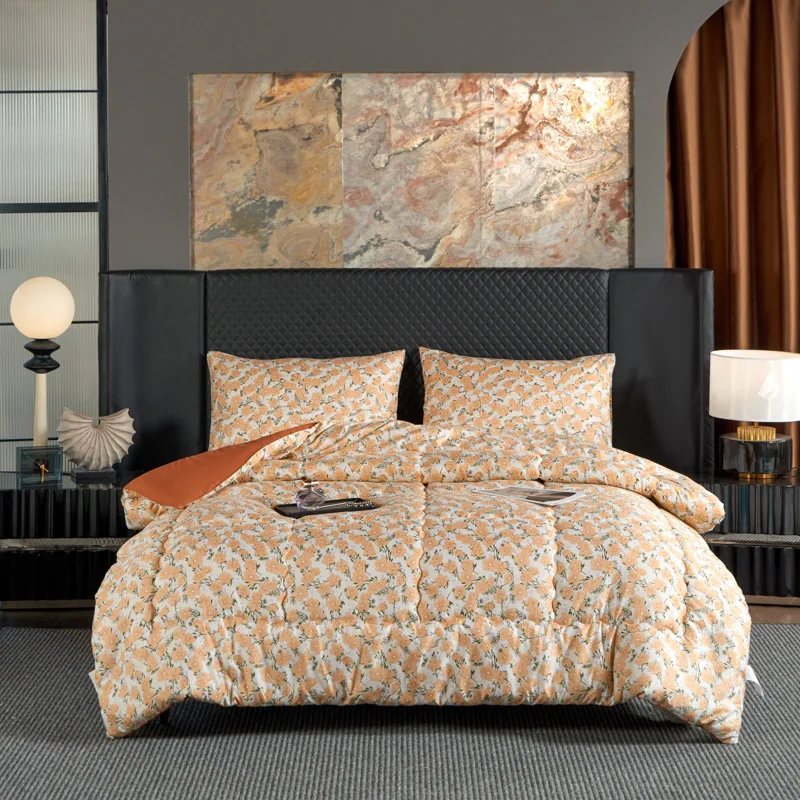 1PC, gentle orange warm floral flower small floral winter quilt, thick and warm winter single and double bedding core
1PC, gentle orange warm floral flower small floral winter quilt, thick and warm winter single and double bedding core