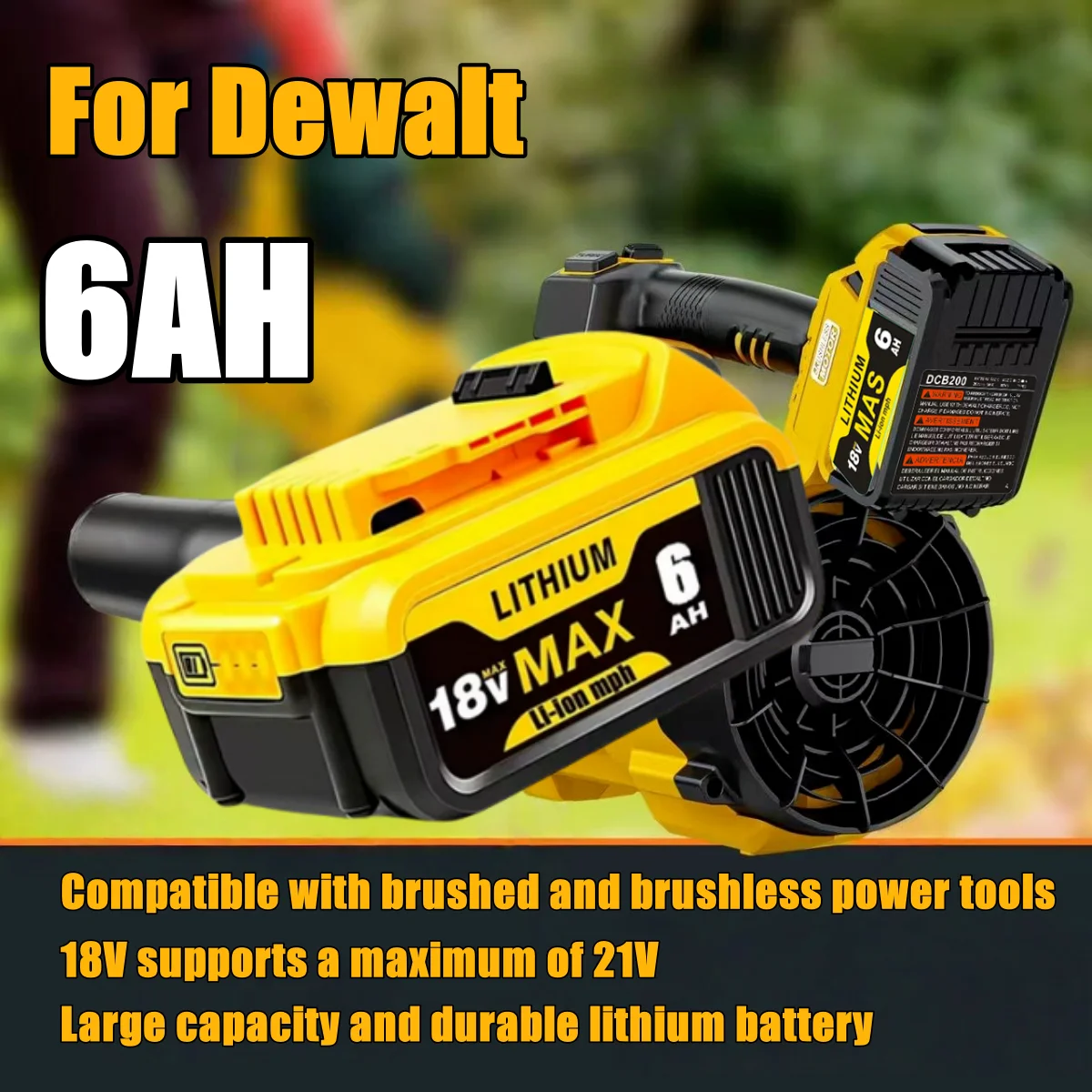 for Dewalt original 20V rechargeable tool battery DCB200 DCB201 DCB206 18V 20v 6AH 10AH 12AH .For Dewalt 18V 20V tool battery
for Dewalt original 20V rechargeable tool battery DCB200 DCB201 DCB206 18V 20v 6AH 10AH 12AH .For Dewalt 18V 20V tool battery