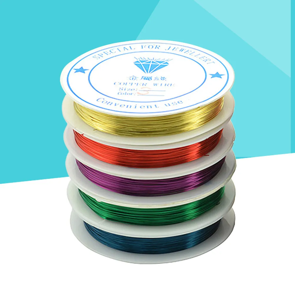 5 Rolls Flexible Copper Wire Assorted Colors Artistic Jewelry Wire for Beading Wrapping Tiaras Floral Arranging
5 Rolls Flexible Copper Wire Assorted Colors Artistic Jewelry Wire for Beading Wrapping Tiaras Floral Arranging