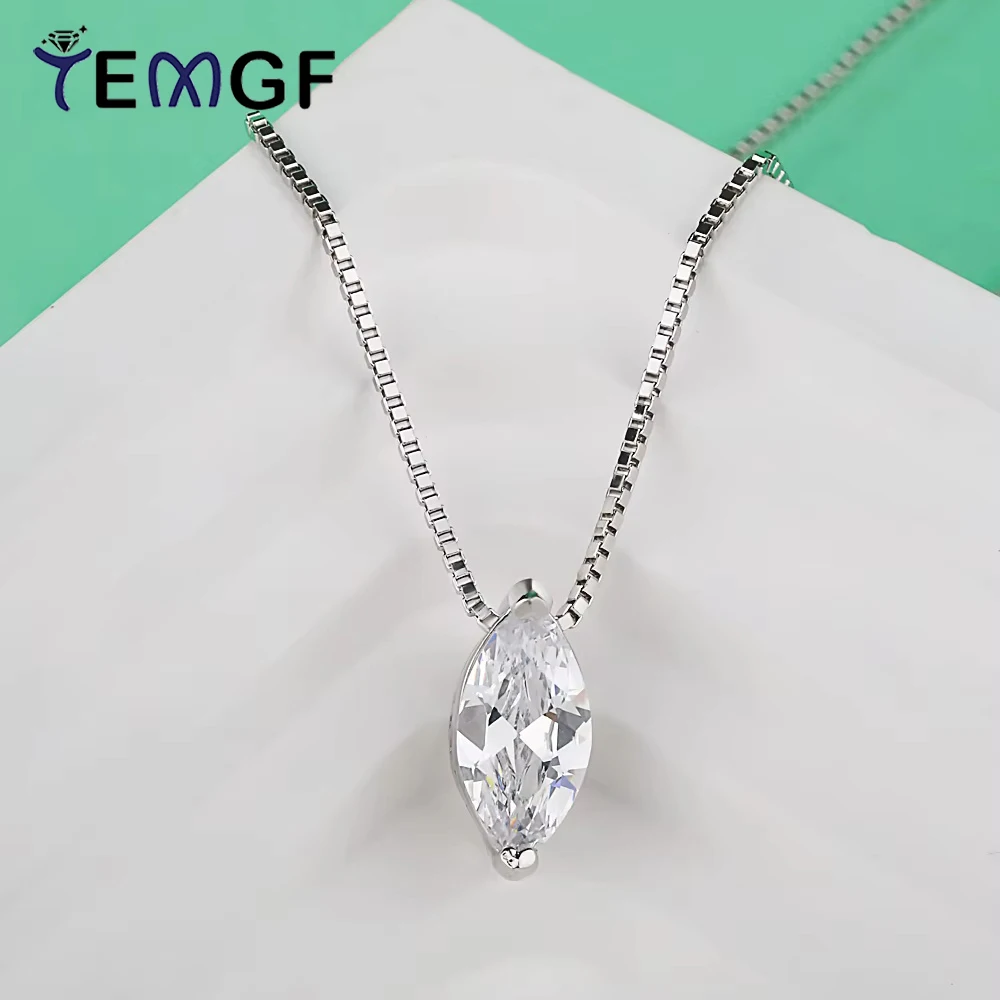 TEMGF 1CT оливковая огранка муассанит/циркон кулон ожерелья стерлингового серебра 925 пробы коробка-цепочка для женщин ювелирные украшения на годовщину свадьбы
TEMGF 1CT оливковая огранка муассанит/циркон кулон ожерелья стерлингового серебра 925 пробы коробка-цепочка для женщин ювелирные украшения на годовщину свадьбы