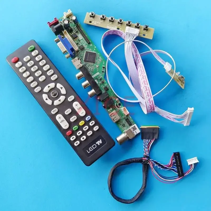 DIY комплект для N156BGE-L11/L21/L31/LA1/LB1 ТВ, аналоговая панель для ноутбука 1366x768 USB + AV + VGA + HDMI LVDS, 40 контактов, 15,6 дюйма, плата драйвера контроллера
DIY комплект для N156BGE-L11/L21/L31/LA1/LB1 ТВ, аналоговая панель для ноутбука 1366x768 USB + AV + VGA + HDMI LVDS, 40 контактов, 15,6 дюйма, плата драйвера контроллера