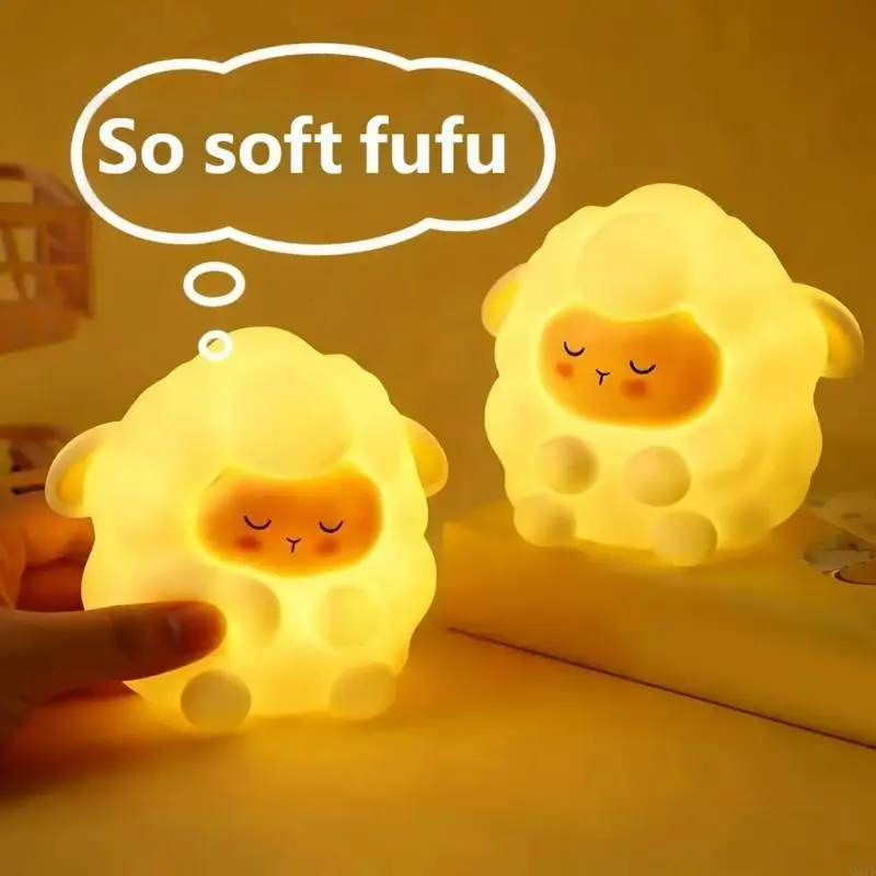 LED Rechargeable Cartoon Sheep Lamp Decoration Bedside Lamp PVC Wireless Night Lights Touch Control Night Light M4YD
LED Rechargeable Cartoon Sheep Lamp Decoration Bedside Lamp PVC Wireless Night Lights Touch Control Night Light M4YD