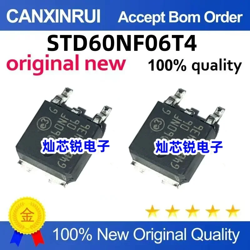 (5-100 pieces)Brand new original STD60NF06T4 D60NF06 TO252 spot chip IC
(5-100 pieces)Brand new original STD60NF06T4 D60NF06 TO252 spot chip IC