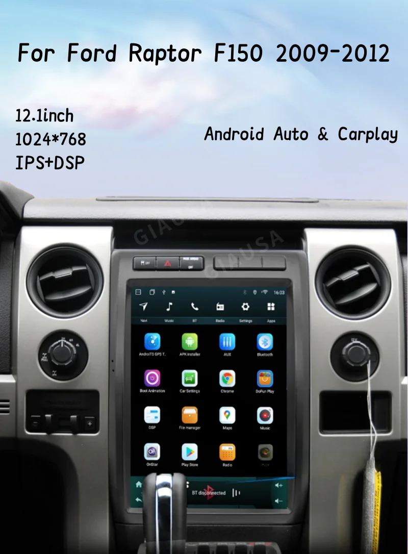 12.1''For Ford F150 Raptor 2009-2012 Touch Screen Car GPS Navigation Multimedia Player Radio HD Android 13 Carplay Unit Wifi 4G
12.1''For Ford F150 Raptor 2009-2012 Touch Screen Car GPS Navigation Multimedia Player Radio HD Android 13 Carplay Unit Wifi 4G