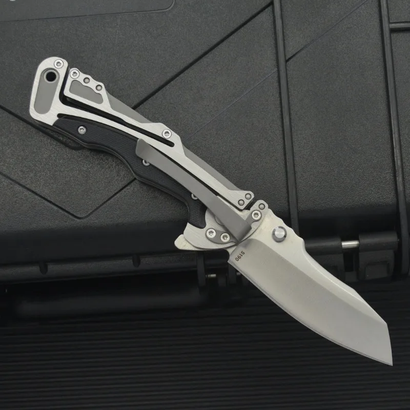 Hot Sales CR 5190 Graphite Outdoor Folding Knife with 8Cr13Mov Blade 420 Steel Embedded in G10 Handle EDC Tools
Hot Sales CR 5190 Graphite Outdoor Folding Knife with 8Cr13Mov Blade 420 Steel Embedded in G10 Handle EDC Tools