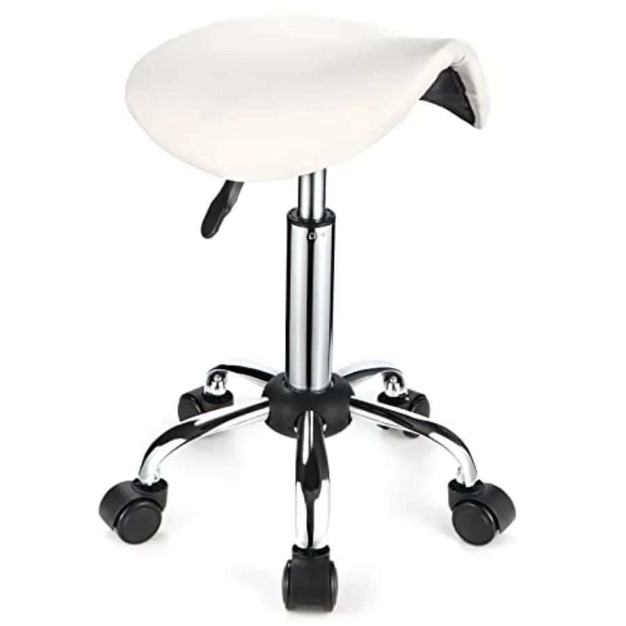 Saddle Rolling Stool with Wheels PU Leather Height Adjustable Swivel Stools Chair
Saddle Rolling Stool with Wheels PU Leather Height Adjustable Swivel Stools Chair