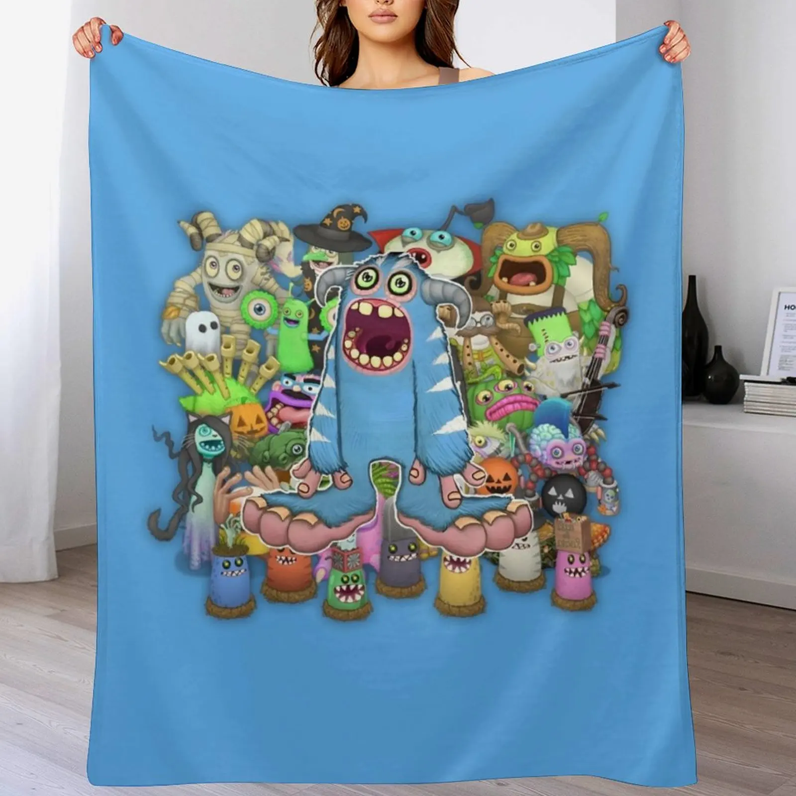 My Singing Monsters characters Mammott Throw Blanket Soft Breathable Blanket for Night Sleeping
My Singing Monsters characters Mammott Throw Blanket Soft Breathable Blanket for Night Sleeping