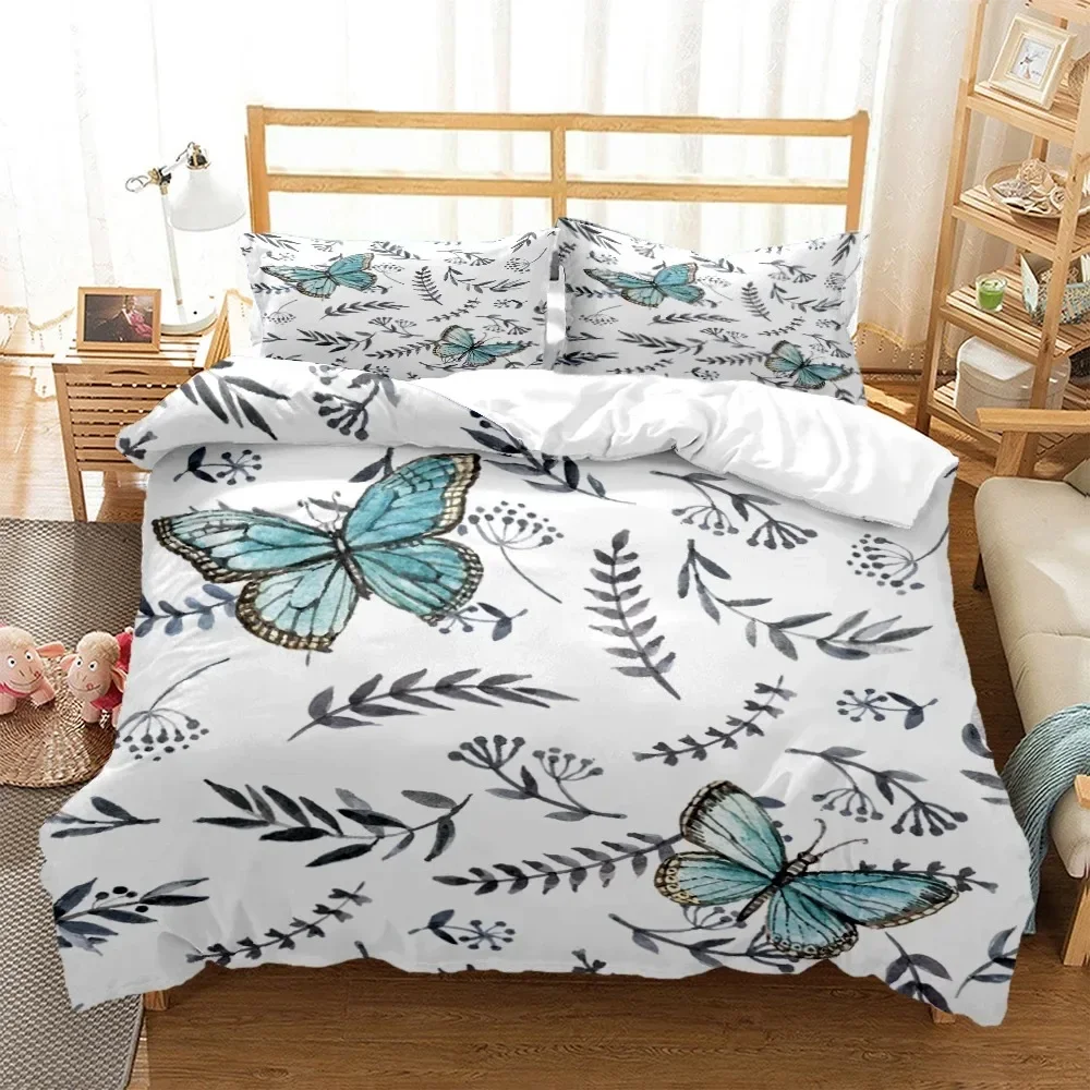 Cartoon Butterfly HD Polyester Comfortable Duvet Quilt Cover Pillowcase Bedding Set Children Bedroom Decoration Home Textile
Cartoon Butterfly HD Polyester Comfortable Duvet Quilt Cover Pillowcase Bedding Set Children Bedroom Decoration Home Textile