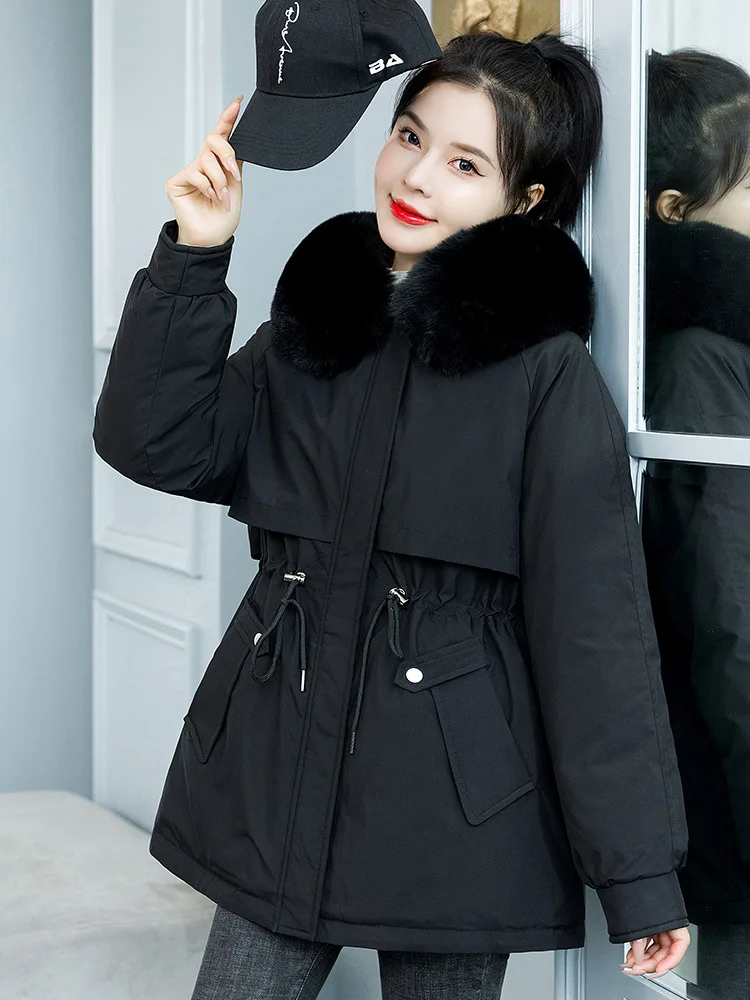 Парка женская демисезонная утепленная с капюшоном, средней длины, на эластичной застежке, с меховым воротником, утолщенная
Парка женская демисезонная утепленная с капюшоном, средней длины, на эластичной застежке, с меховым воротником, утолщенная