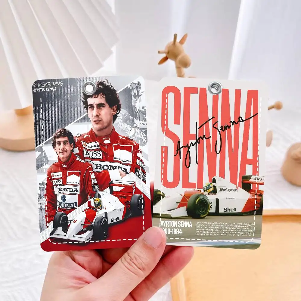 1 шт. кожаный чехол для карт Ayrton Tacing Driver Senna с брелоком, легкий кошелек для повседневного использования
1 шт. кожаный чехол для карт Ayrton Tacing Driver Senna с брелоком, легкий кошелек для повседневного использования