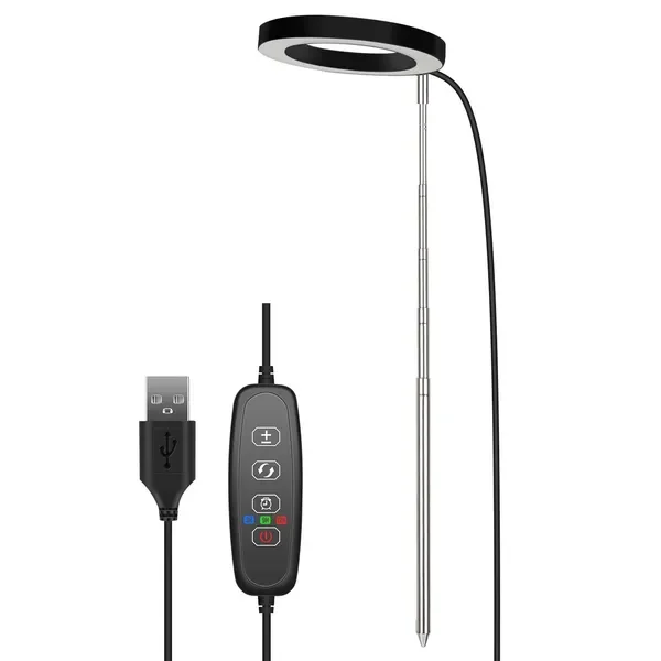 Plant Grow Light LED Full Spectrum Circle Growing Lamp with 3/9/12Hours Auto Timer Setting 9 Dimmable
Plant Grow Light LED Full Spectrum Circle Growing Lamp with 3/9/12Hours Auto Timer Setting 9 Dimmable