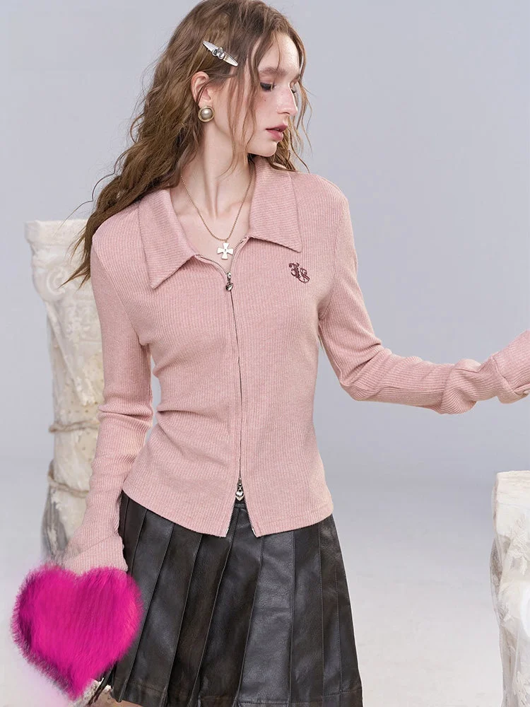 Slim Fit Long Sleeve T-Shirt Women's Collared Rose Design Casual Spring Top Versatile Commute Fashion Elf Sack Brand
Slim Fit Long Sleeve T-Shirt Women's Collared Rose Design Casual Spring Top Versatile Commute Fashion Elf Sack Brand