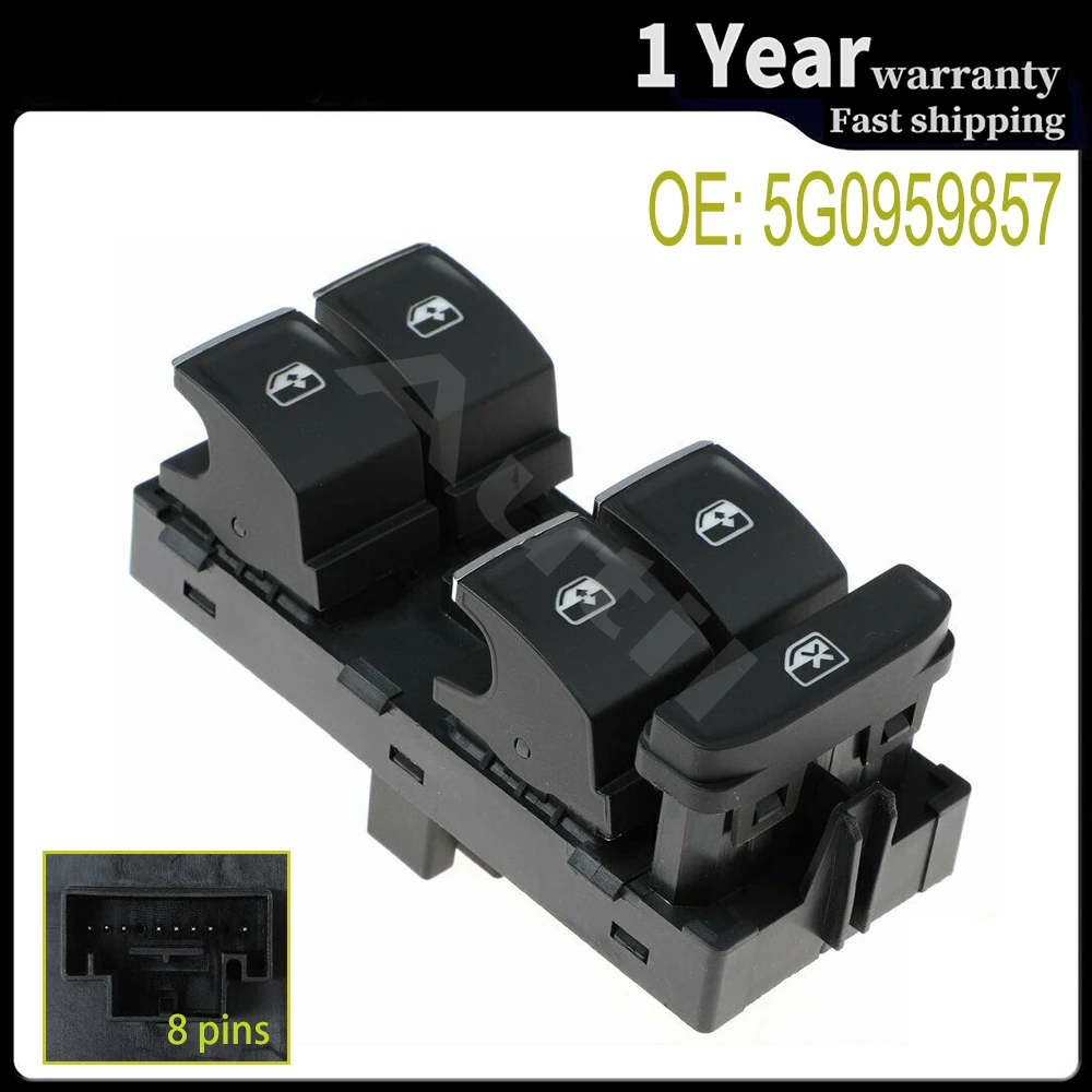 Front Left Electric Power Window Switch Control Button for VW Golf Mk7 Passat B8 Tiguan Touran Auto Parts 5GG959857A 5G0959857
Front Left Electric Power Window Switch Control Button for VW Golf Mk7 Passat B8 Tiguan Touran Auto Parts 5GG959857A 5G0959857