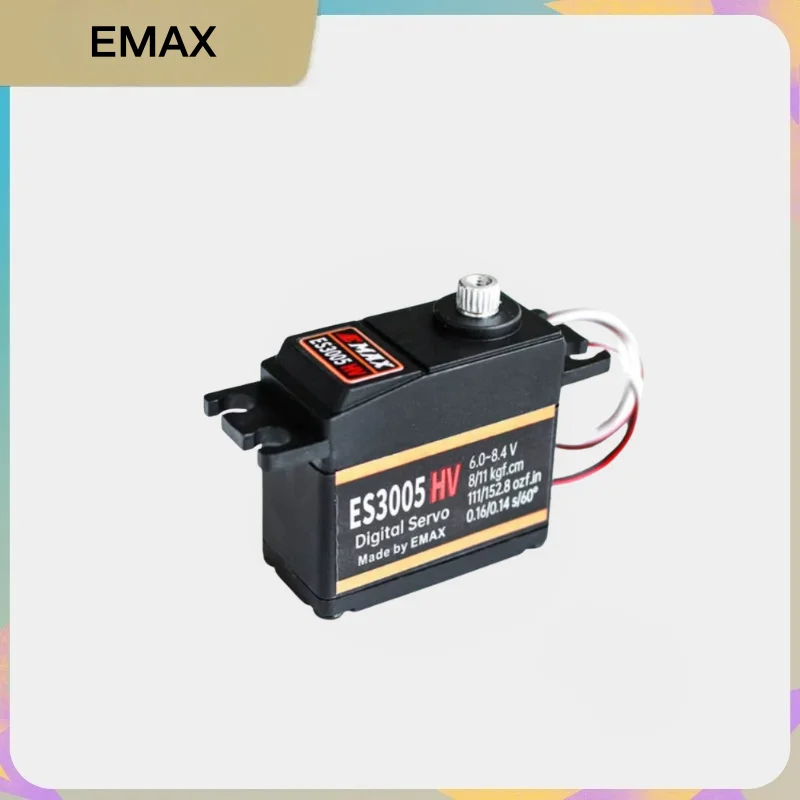 EMAX ES3005HV High Voltage Digital Servo, Metal Gear All-Purpose for RC Car Airplane Drone Robot, High Torque 13KG Durable Parts
EMAX ES3005HV High Voltage Digital Servo, Metal Gear All-Purpose for RC Car Airplane Drone Robot, High Torque 13KG Durable Parts