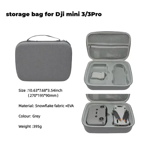 Hard EVA Drone Bag For DJI Mini 3/Mini 3Pro Drone Carrying Case Storage Shoulder Bag Remote Controller Handbag Drone Accessories
