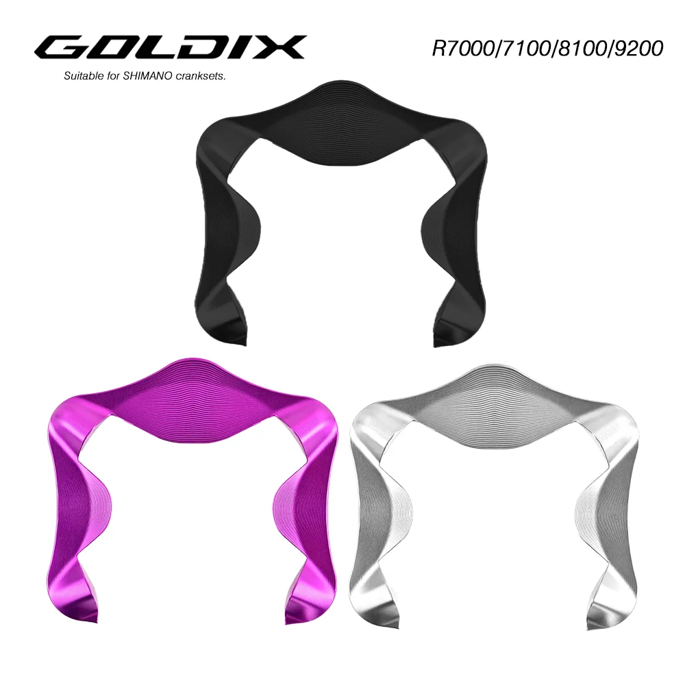 GOLDIX Ultralight Aerodynamic Crank Cover for SHIMANO R9200/R8100/R7100/R7000 single chainring cranksets.