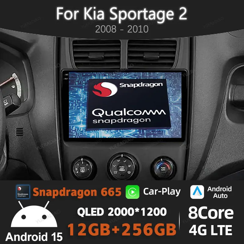 Android 15 Car Radio For Kia Sportage 2 2008 - 2010 GPS NAVI 4G WIFI BT Head Unit 2DIN Qualcomm Multimedia Stereo Video Player
Android 15 Car Radio For Kia Sportage 2 2008 - 2010 GPS NAVI 4G WIFI BT Head Unit 2DIN Qualcomm Multimedia Stereo Video Player