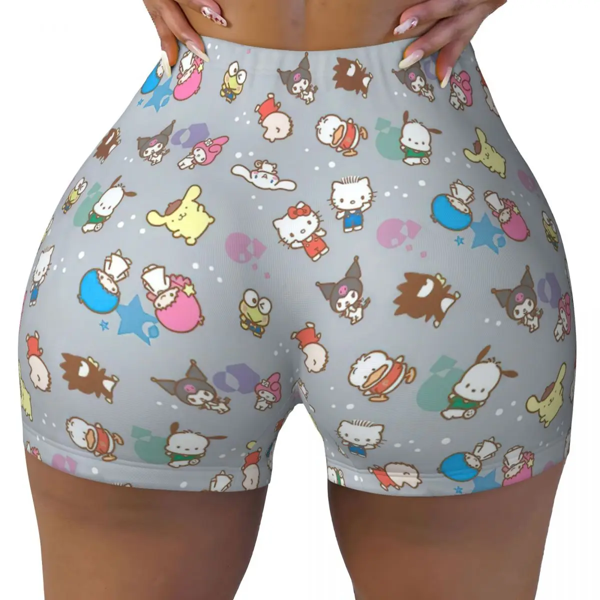 Ladies Athletic Workout Yoga Shorts Pom Pom Purin Hello Kitty Melody High Waist Shorts Cartoon Fitness Pants
Ladies Athletic Workout Yoga Shorts Pom Pom Purin Hello Kitty Melody High Waist Shorts Cartoon Fitness Pants