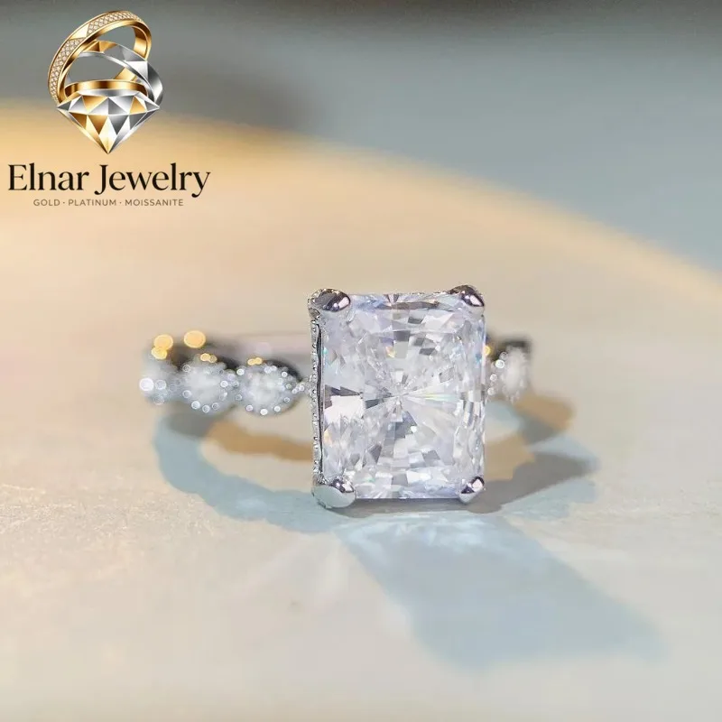 Elnar Jewelry Luxury Solid Platinum PT950 4 karat Reddish Cut Diamond Ring Women's Moissanite Ring
Elnar Jewelry Luxury Solid Platinum PT950 4 karat Reddish Cut Diamond Ring Women's Moissanite Ring