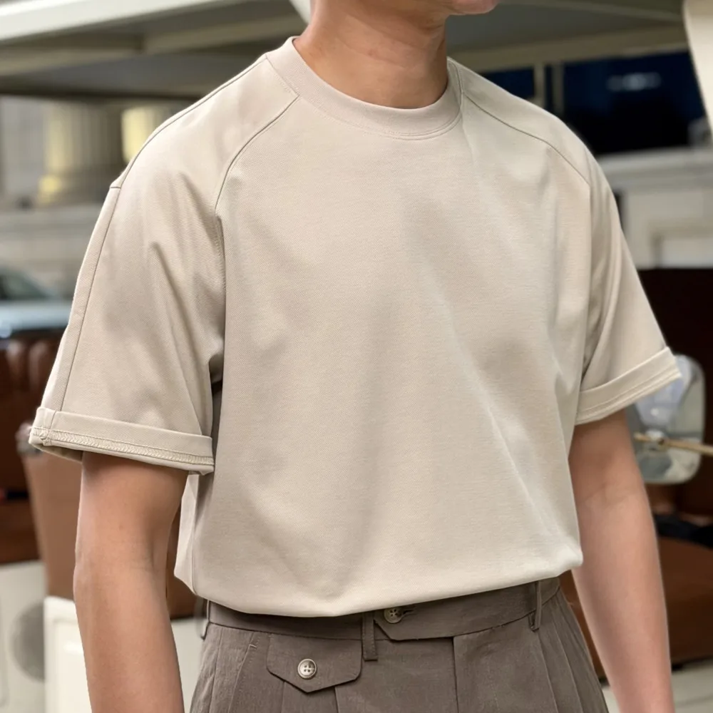 American Casual Solid Color Round Neck Short Sleeve Men Tshirt Summer Raglan Sleeve T-Shirt For Men Camiseta Manga Corta Hombre
American Casual Solid Color Round Neck Short Sleeve Men Tshirt Summer Raglan Sleeve T-Shirt For Men Camiseta Manga Corta Hombre