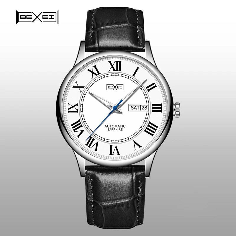 BEXEI 9259 Automatic Mechanical Men's Luxury Watch Calendar Luminous Simple Business Self-wind Watches for man Waterproof
BEXEI 9259 Automatic Mechanical Men's Luxury Watch Calendar Luminous Simple Business Self-wind Watches for man Waterproof