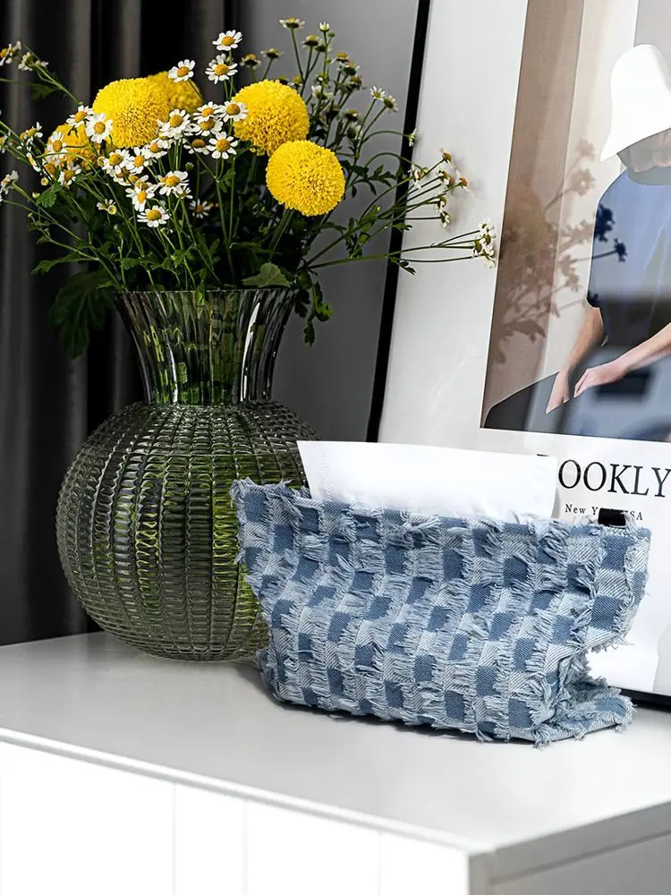 Checkerboard Denim Car Tissue Box - Premium Hanging Home Napkin Holder & Vehicle Organizer, Stylish Interior Accent
Checkerboard Denim Car Tissue Box - Premium Hanging Home Napkin Holder & Vehicle Organizer, Stylish Interior Accent