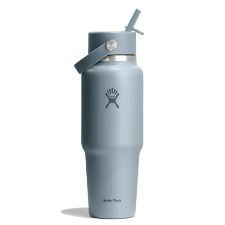 Travel Water Bottle - Insulated Stainl Steel - Wide Straw Lid, Non Spill, Leakproof in
Travel Water Bottle - Insulated Stainl Steel - Wide Straw Lid, Non Spill, Leakproof in
