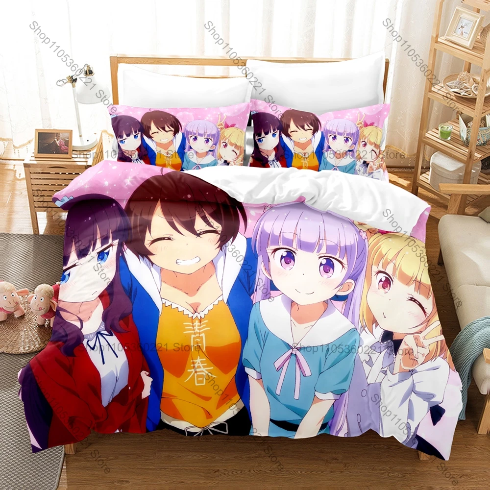 New Game! Aoba Ня! Themed Duvet Cover + 2 Pillowcases, Kawaii Character Graphic Bedding Set for Home Dorm Decoration
New Game! Aoba Ня! Themed Duvet Cover + 2 Pillowcases, Kawaii Character Graphic Bedding Set for Home Dorm Decoration
