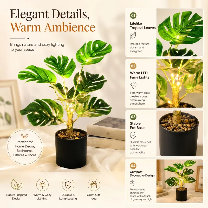 Fantasy Lights Simulated Plant Tree Lights Special EspeciallyBonsai Pine Needles Green Ivy Bedroom Landscape Decoration Lights
Fantasy Lights Simulated Plant Tree Lights Special EspeciallyBonsai Pine Needles Green Ivy Bedroom Landscape Decoration Lights