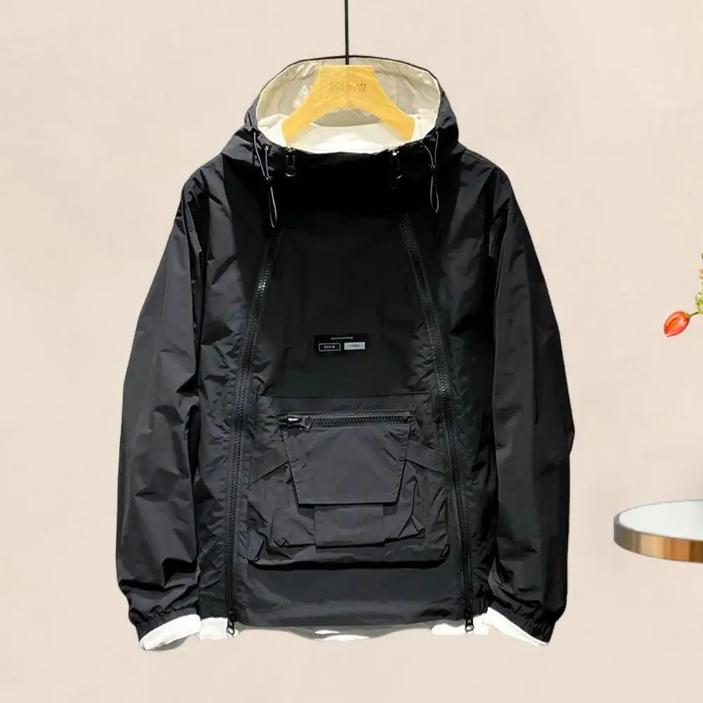 Men Trench Coat with Hood Men's Hooded Trench Coat with Double Zipper Drawstring Waist Large Pockets Stylish for Double
Men Trench Coat with Hood Men's Hooded Trench Coat with Double Zipper Drawstring Waist Large Pockets Stylish for Double