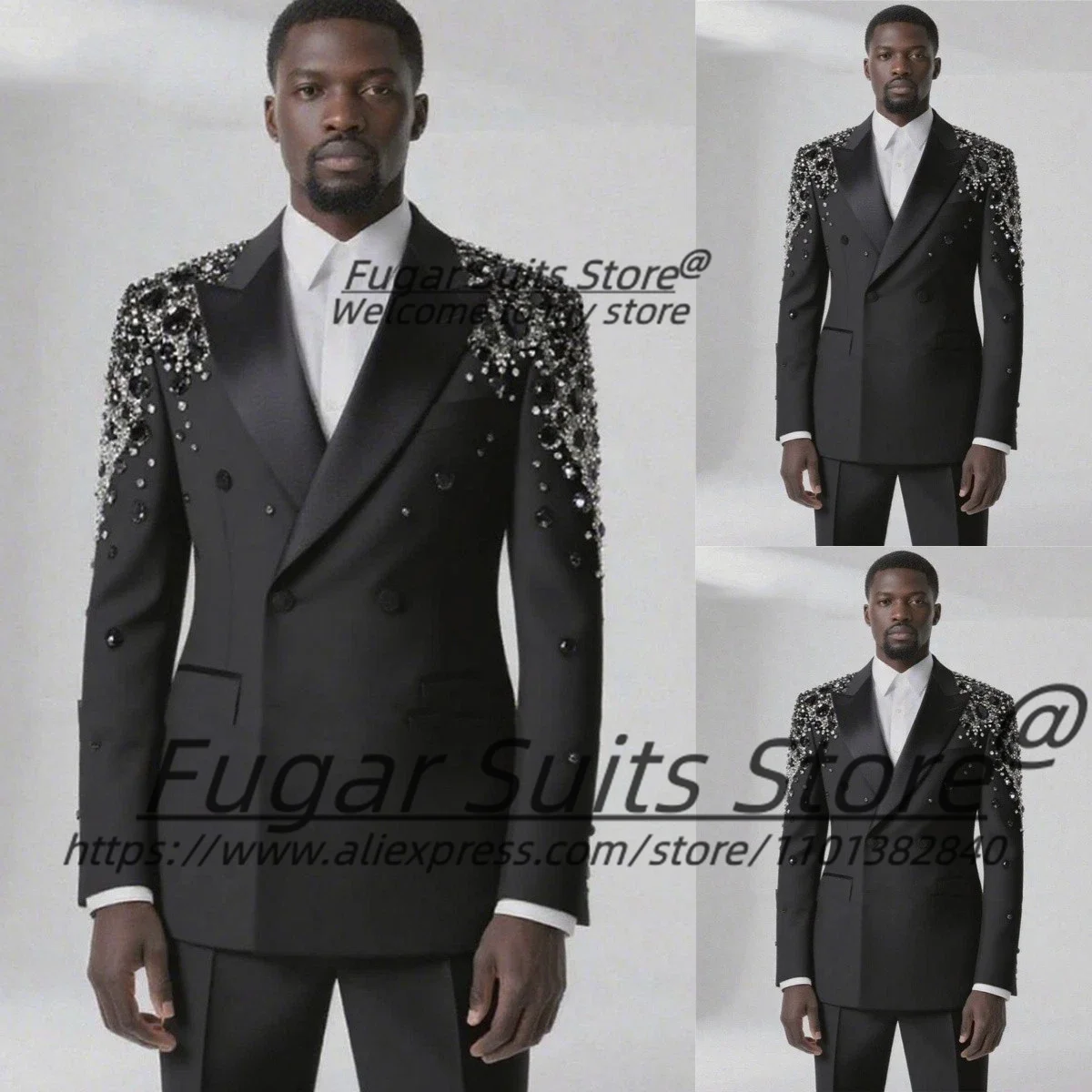 Роскошные мужские костюмы с бисерной отделкой, индивидуальный пошив, приталенный крой, пиджак с острыми лацканами, свадебные смокинги для жениха, комплекты из 2 предметов, мужские пиджаки для вечеринок, костюм Homme
Роскошные мужские костюмы с бисерной отделкой, индивидуальный пошив, приталенный крой, пиджак с острыми лацканами, свадебные смокинги для жениха, комплекты из 2 предметов, мужские пиджаки для вечеринок, костюм Homme