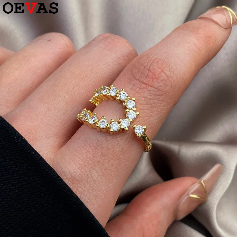 OEVAS D Color Full Moissanite Ring S925 Sterling Silver Open Rings for Women Wedding Engagement Fine Jewelry Gift
OEVAS D Color Full Moissanite Ring S925 Sterling Silver Open Rings for Women Wedding Engagement Fine Jewelry Gift