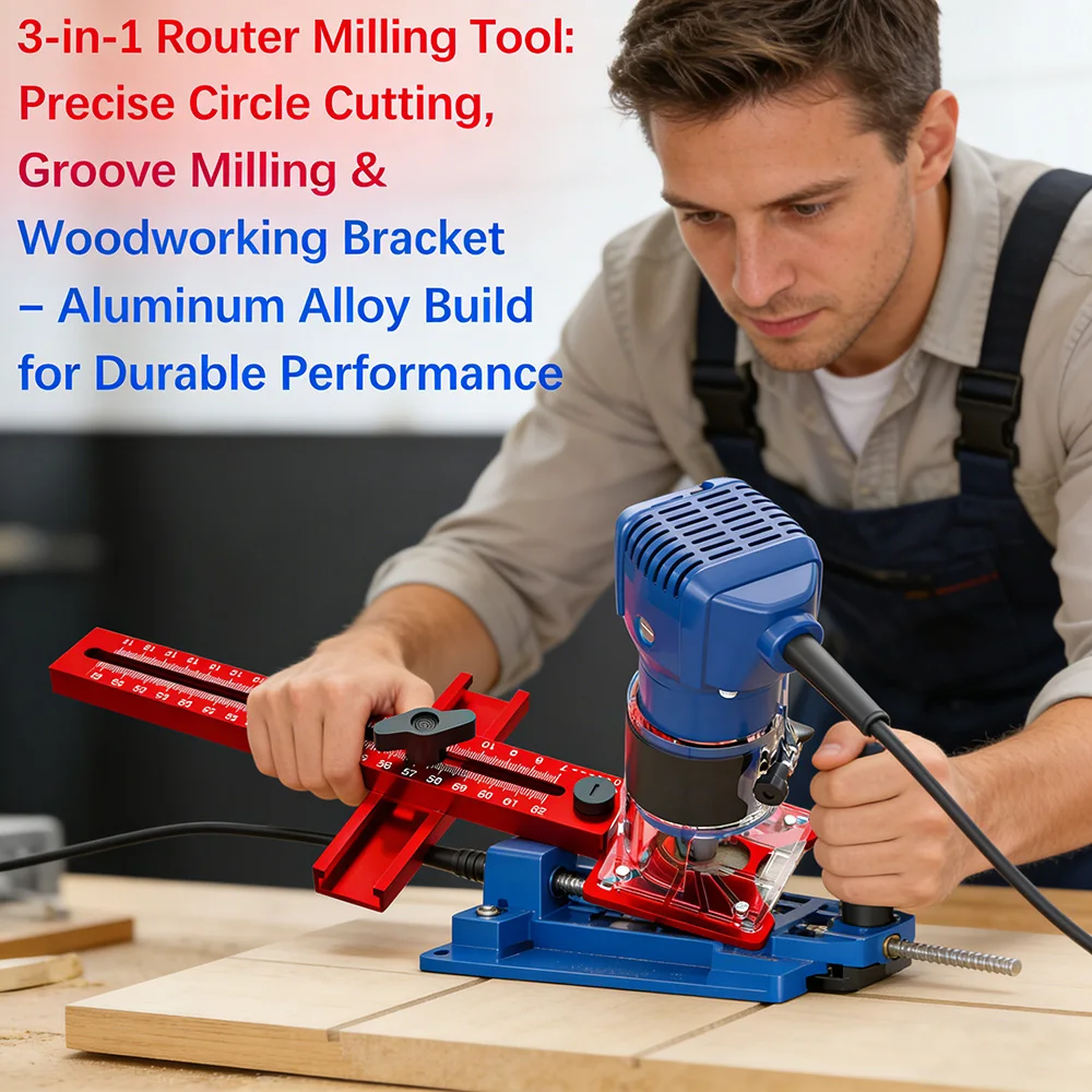 3 в 1, кронштейн для фрезерных канавок для деревообработки, приспособление для круговой резки, алюминиевый фрезерный станок, инструмент для резки кругов, точная обработка канавок
3 в 1, кронштейн для фрезерных канавок для деревообработки, приспособление для круговой резки, алюминиевый фрезерный станок, инструмент для резки кругов, точная обработка канавок